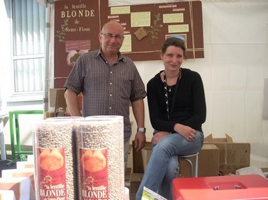 Lentille blonde de St Flour, Serge Ramadier et Edith