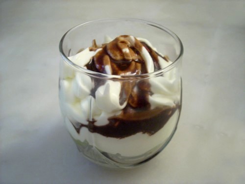 Verrine Kiwi Chantilly Chocolat