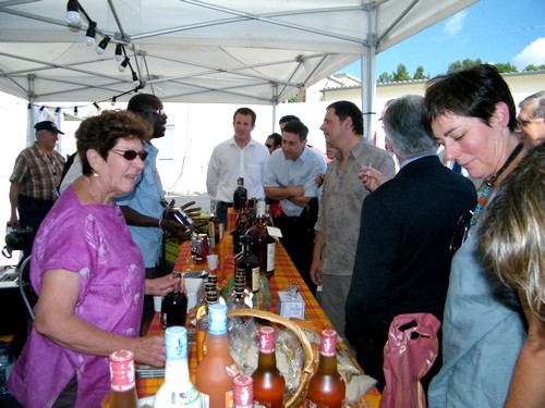 Inauguration avec les personnalités du Cantal