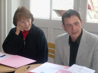 Danielle Mitterrand à Aurillac, Cantal