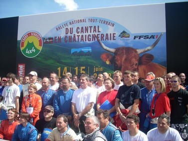Pilotes et participants du Rallye Tout Terrain du Cantal