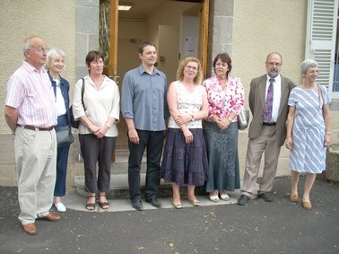 Alain Calmette et Instituteurs en retraite d'Aurillac