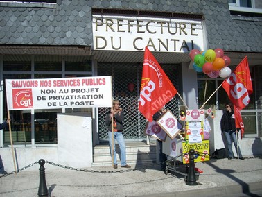 Manifestation, syndicats de La Poste