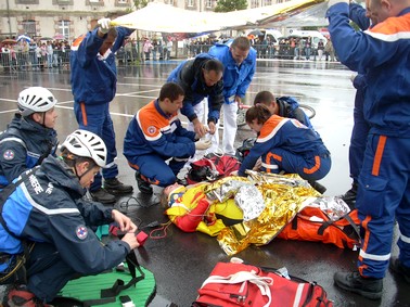 Protection civile du cantal, exercices de secours