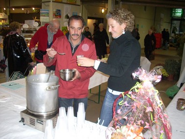 Marché d'Aurillac: Guy Labrunie et Stéphanie Lassalle