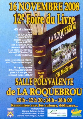 Foire du livre de La Roquebrou 2008