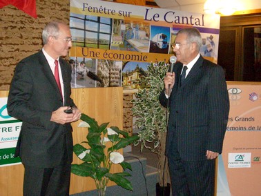Benoît Potier, Air Liquide et Bernard Bounio, CCI du Cantall 