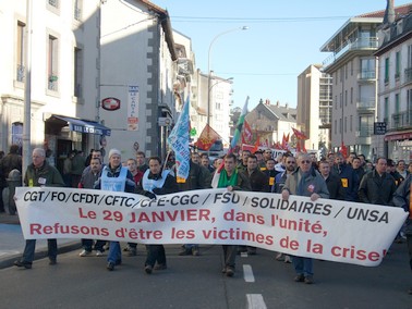 Manifestation interprofessionnelle à Aurillac